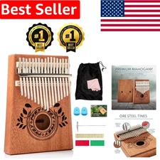 Portable 17-Key Kalimba Thumb Piano - Musical Instrument for All Ages & Gifting