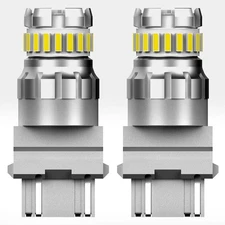 2X Error Free White 3157 LED DRL Turn Signal Parking Backup Reverse Light Bulb V