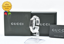 ▶[Near MINT] Vintage GUCCI 1500L 12mm 1P Diamond Black Dial Quartz Woman's Watch