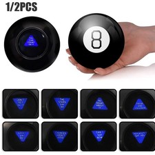 1-2x Black 8 Predict Magic Ball Party Prop Xmas Gift for Kids Fun Spherical Toy