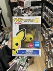 Funko POP Pokemon Pichu 579 Flocked 2020 Wonderous Convention w/ Protector