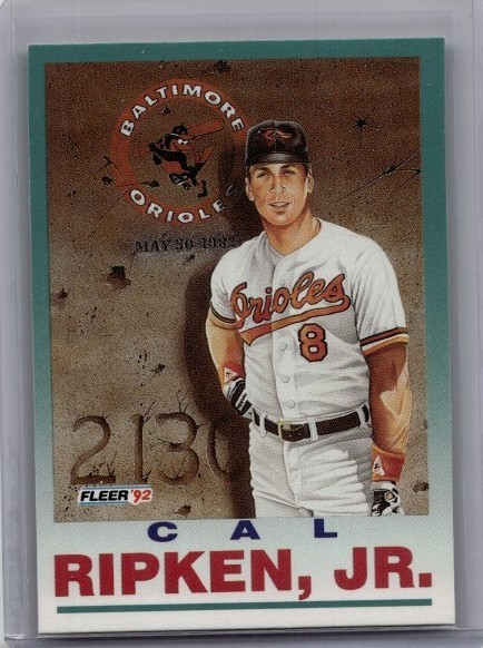 1992 Fleer - Pro Visions Cal Ripken #711 Baltimore Orioles