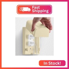 Bates - Baby Safety Outlet Cover Box, Light Almond, Outlet Covers Baby Proofing,