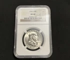 1954-S Franklin Half Dollar NGC MS64 50C  90% Silver Coin