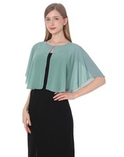 Capelets for women Chiffon Cape Soft Shawls and Wraps Wedding Capes