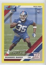 2019 Panini Donruss Rookies Press Proof Yellow Deandre Baker #264 fm0