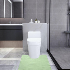 Green Disposable Toilet Mats 25-Pack U-Shape Pee Pads Potty Training No-Adhesive