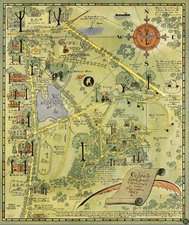 Historic Colgate University Campus Map Print - Vintage Hamilton, NY Wall Art