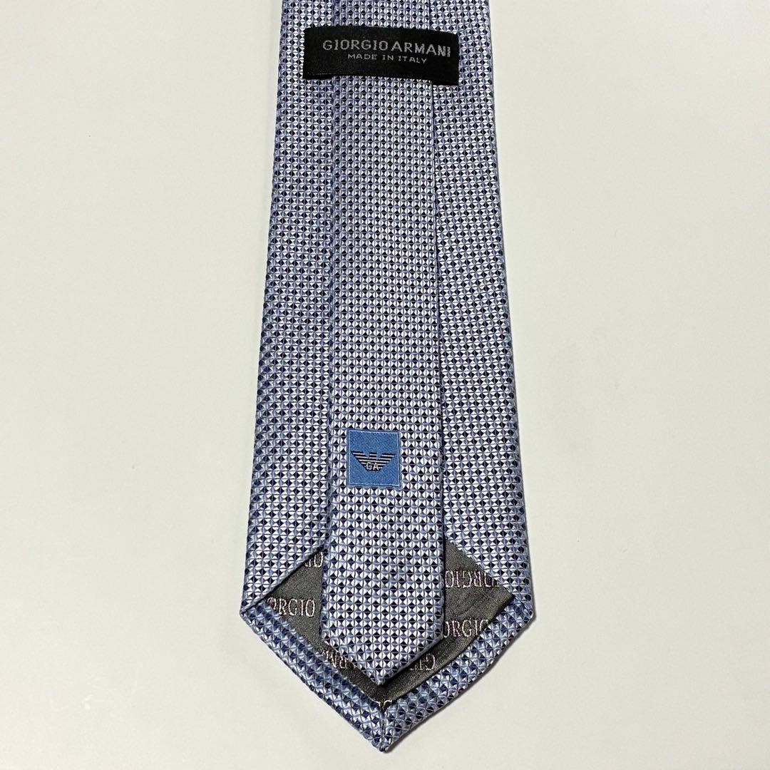 Giorgio Armani Allover Pattern Triangular Tie - E… - image 3