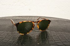 Vintage Persol folding Sunglasses 9714-S 1052/4E Madreterra 52 20 140 2N Italy
