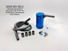 Fits (79-04 Mustang) Ford UPR Billet Oil Catch Can Anodized Blue