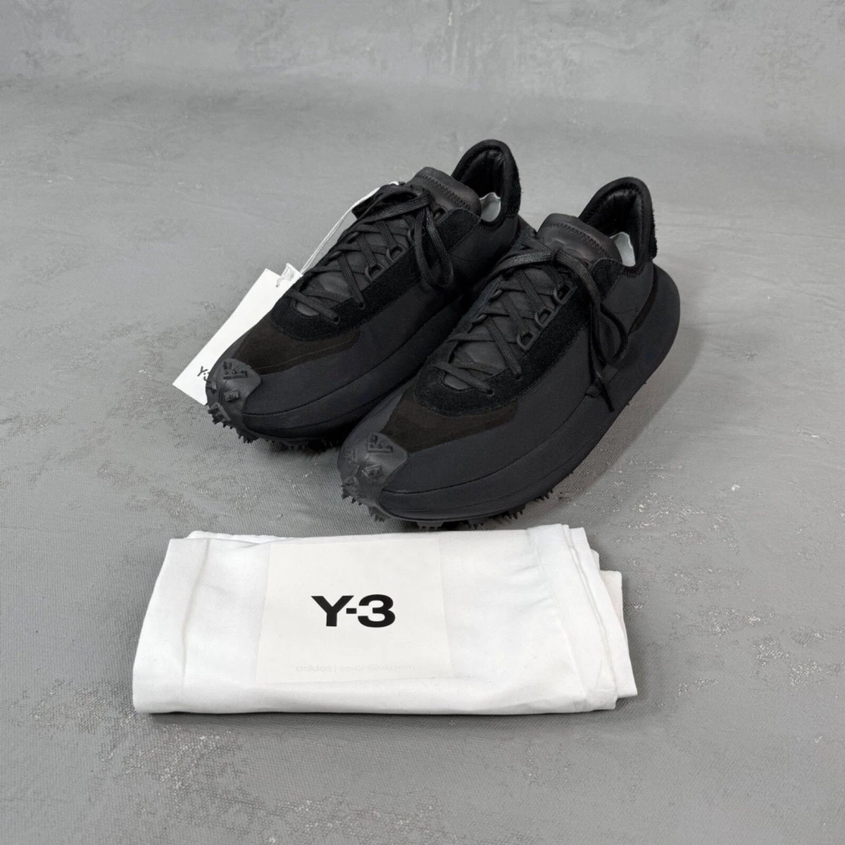 $450 Adidas Y-3 Yohji Yamamoto Makura Shoes Black Sneakers FZ6364 Mens Size 8.5 Adidas Y-3 Makura Black for sale | eBay main image 3