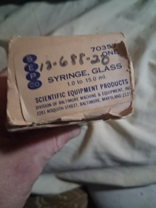 SEPCO Syringe Glass