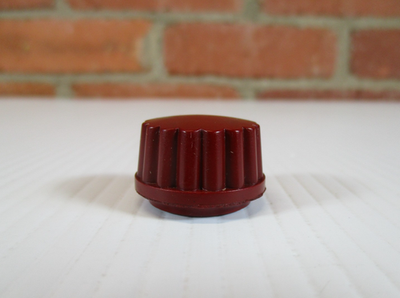 #ad Vintage Burgundy Radio Knob 1 quot; Inch Wide RCA Zenith Philco Emerson $10.25