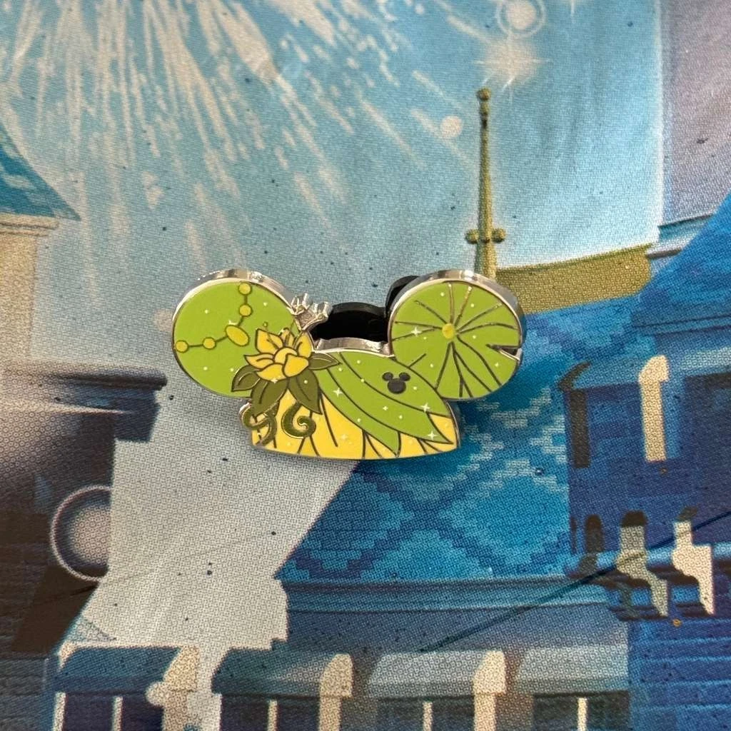 Disney World Princess And Frog Tiana Ear Hat Hidden Mickey Pin Wave New