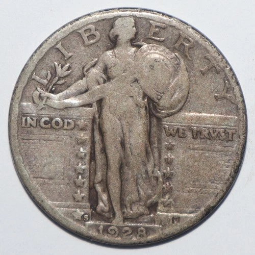 1928 S Standing Liberty Quarter VF VERY FINE (L144)