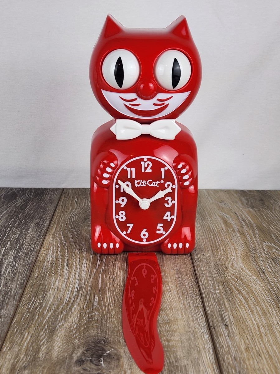 Red Kit Cat Klock Classic Wall Clock Retro Home Decor Collectible
