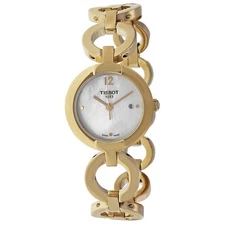Tissot Pinky Mother of Pearl Dial Ladies Gold Watch T0842103311700