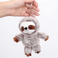 Stuffed Sloth Doll Plush Toy Cute Bag Stuffed Animal Keychain Backpack Pandent