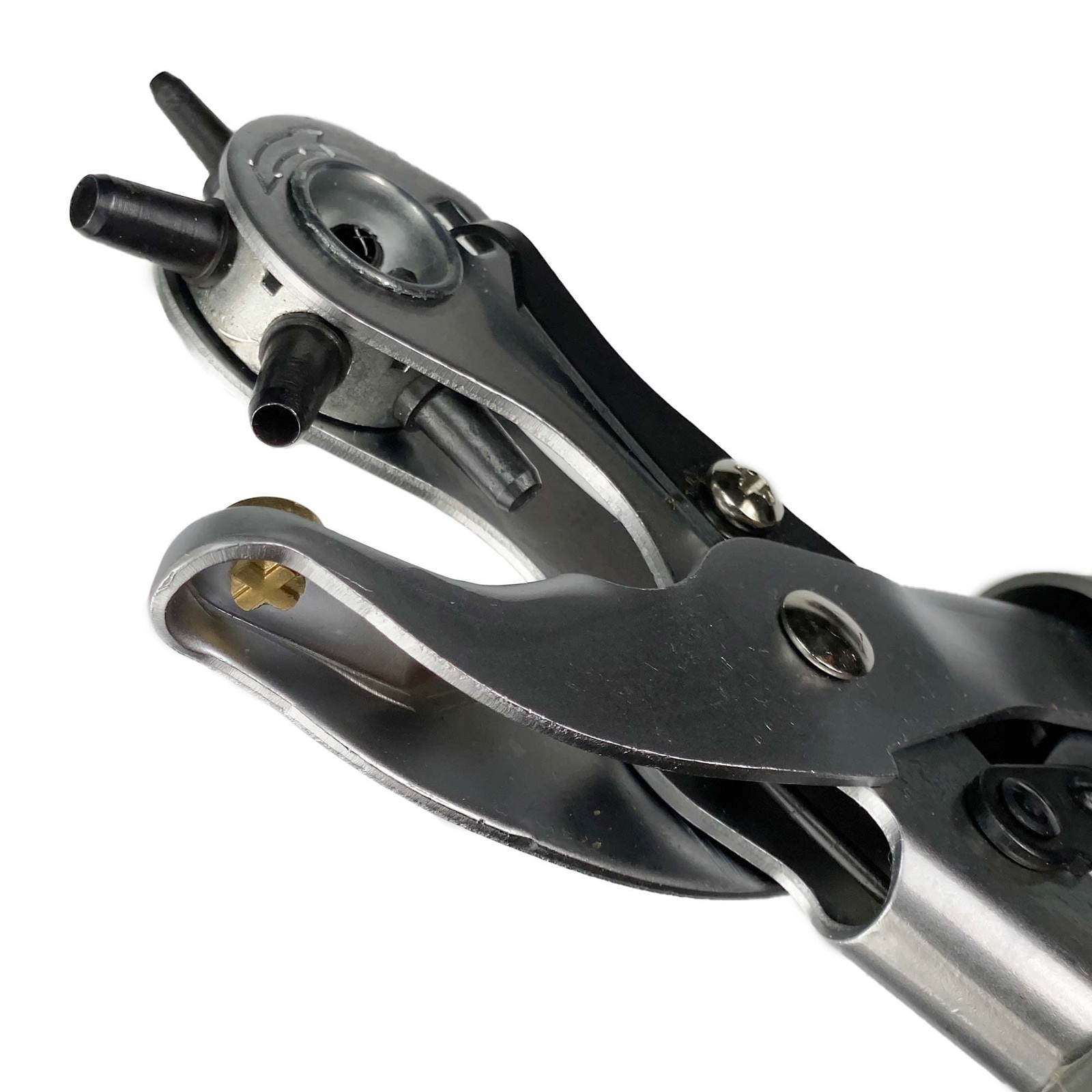 Revolving Punch Pliers 73 - 6 Multi-Hole Sizes For Leather, Rubber, & Plastic...