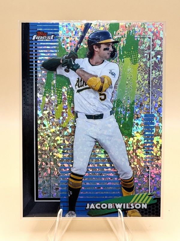 Jacob Wilson 2026 Topps Finest Mini-Diamond Refractors #2 Athletics
