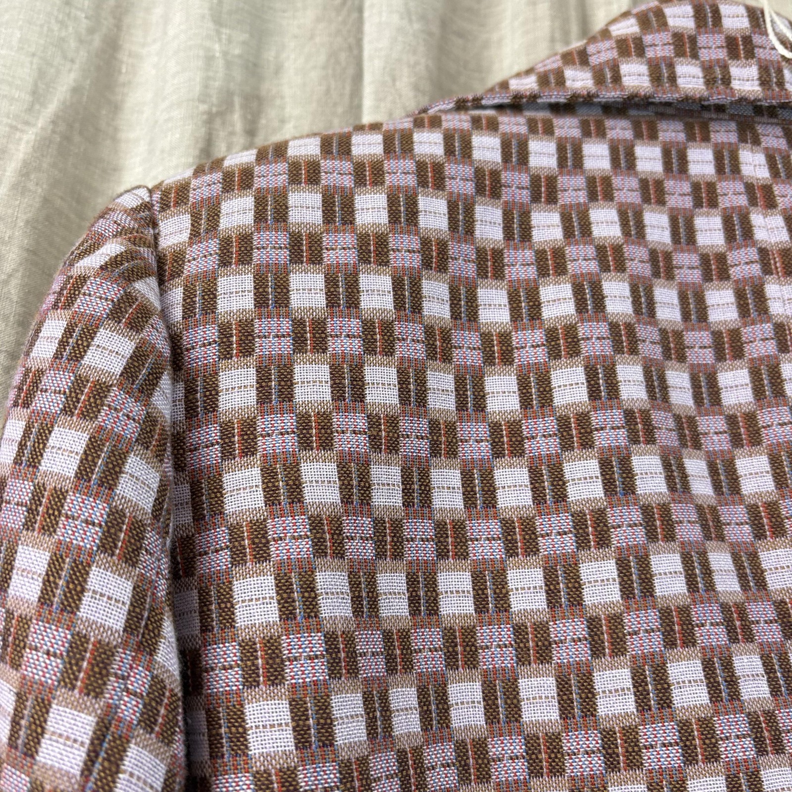 JDS Collection Jacket Blazer Small Checkered Belt… - image 9