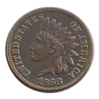 Nice 1866 Indian Head Penny Extremely Fine ---As shown in the figure