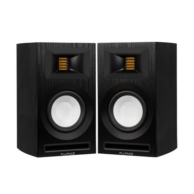 Fluance Ri71 Powered Bookshelf Speakers with AMT Tweeters, 5'' Drivers, 120W Amp