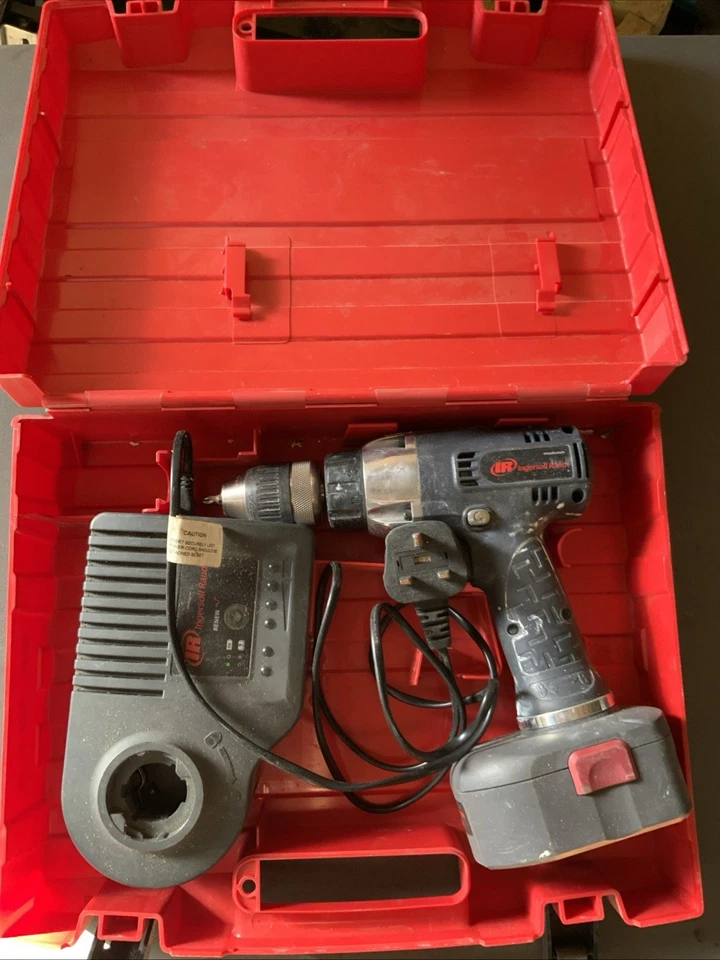 Ingersoll Rand D5241 IQV20 Hammer Drill - 2OV Cordless With Carry Box Battery  - Image 4 of 4