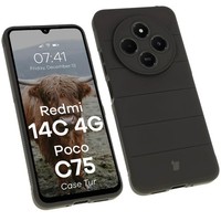 HandyhüLle FüR Xiaomi Redmi 14C 4G / Poco C75 Bizon Case Cover Etui Schwarz