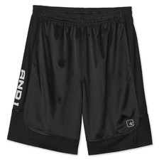 AND1 Basketball Shorts Mens S-5XL - 11" Inseam Gym Workout Casual Pockets Black