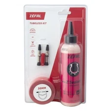 Zefal Tubeless Kit 27.5/29 x 30mm PV with 125ml with 2-Liners 2-Valves...