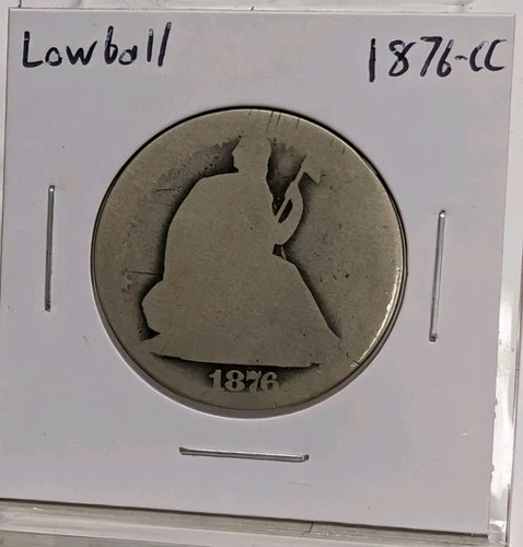 1876-CC Carson City Seated Liberty Silver Half 1/2 Dollar Lowball Contender