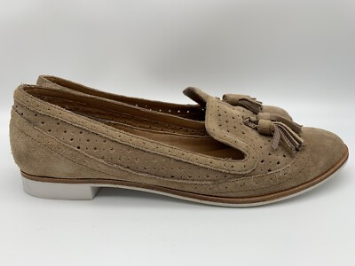 Dolce Vita Women's US 8 Marcel Brown Suede Tassel Wingtip Loafers Flats Shoes