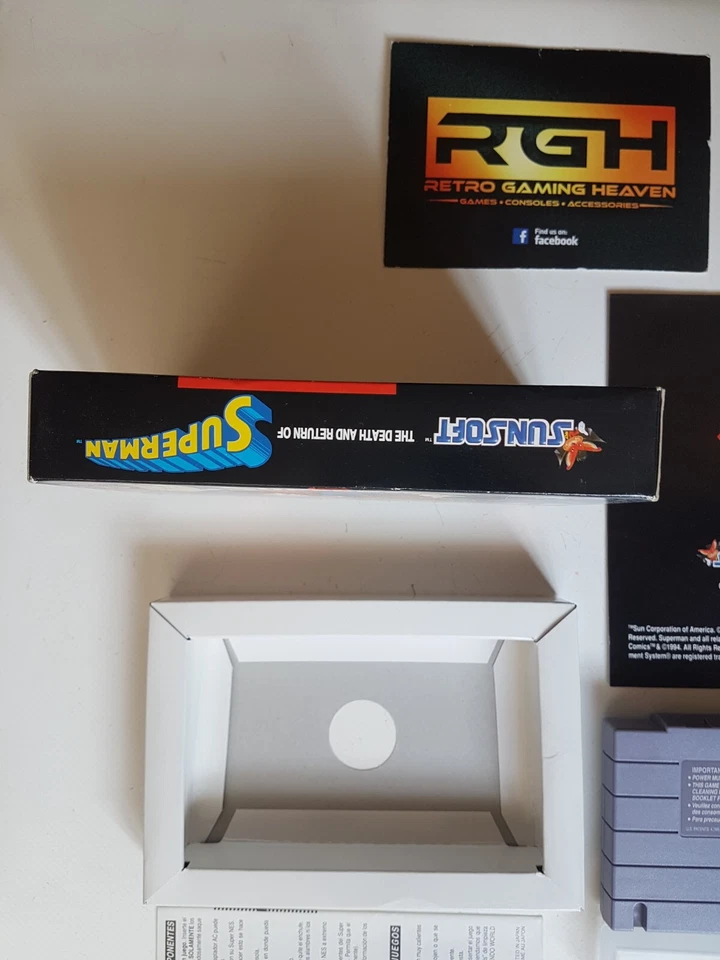 THE DEATH AND RETURN OF SUPERMAN SUPER NINTENDO USA SNES GAME NEAR MINT CON - Image 4 of 4