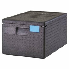Cambro 2, Black EPP180SW110 Cam GoBox Top-Loader Food Pan Carrier, Pack of 2 
