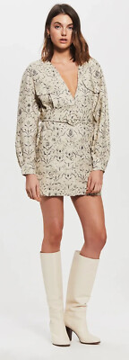sir the label long sleeve mini dress SIR. Sachi Long Sleeve Ruched Mini Dress Size 12