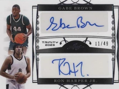 2022-23 Leaf Trinity - Ron Harper Jr./Gabe Brown #DA-11