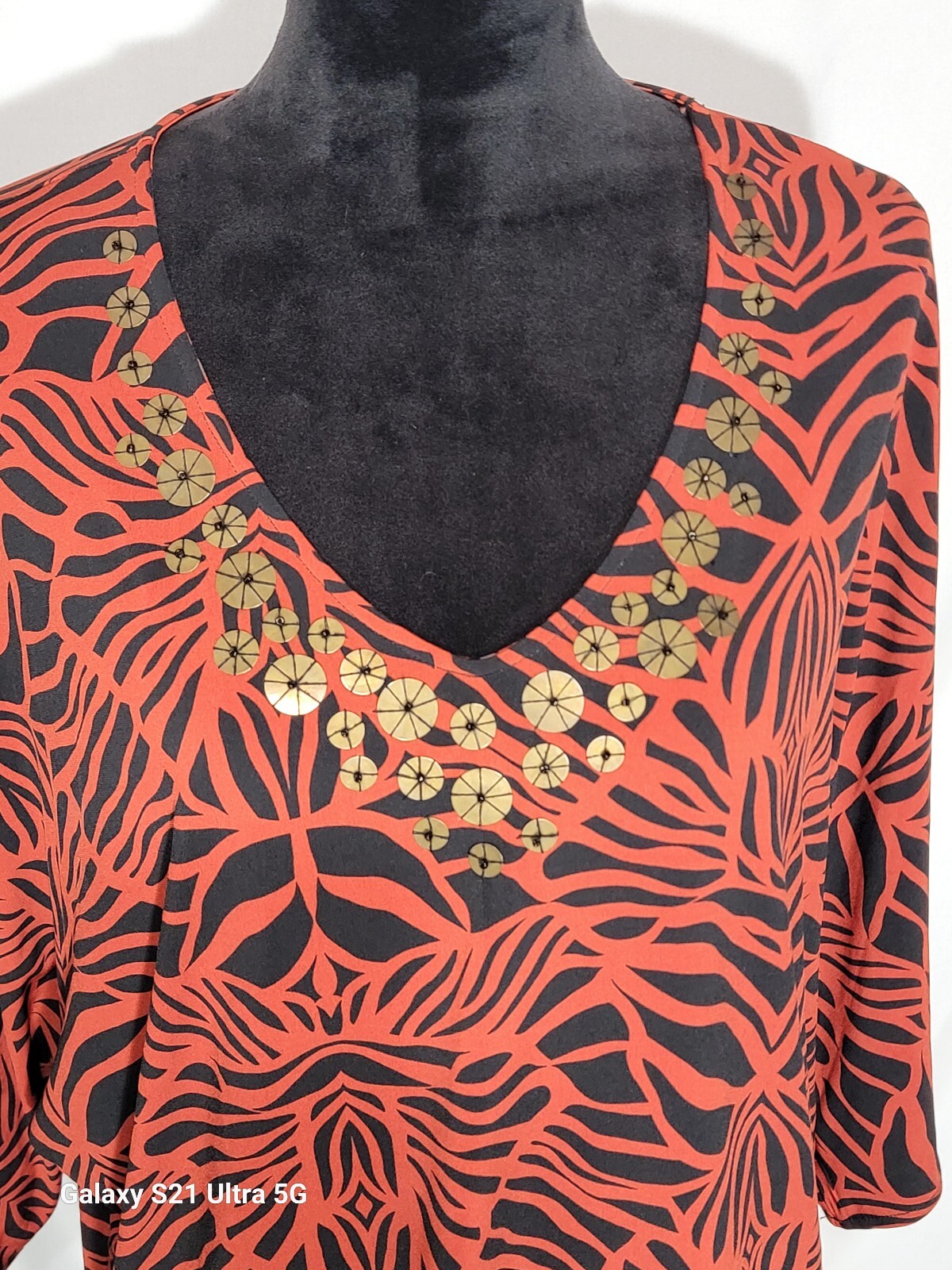 WOMENS SIZE L RUBY RD BLOUSSON PULLOVER BLOUSE RE… - image 2