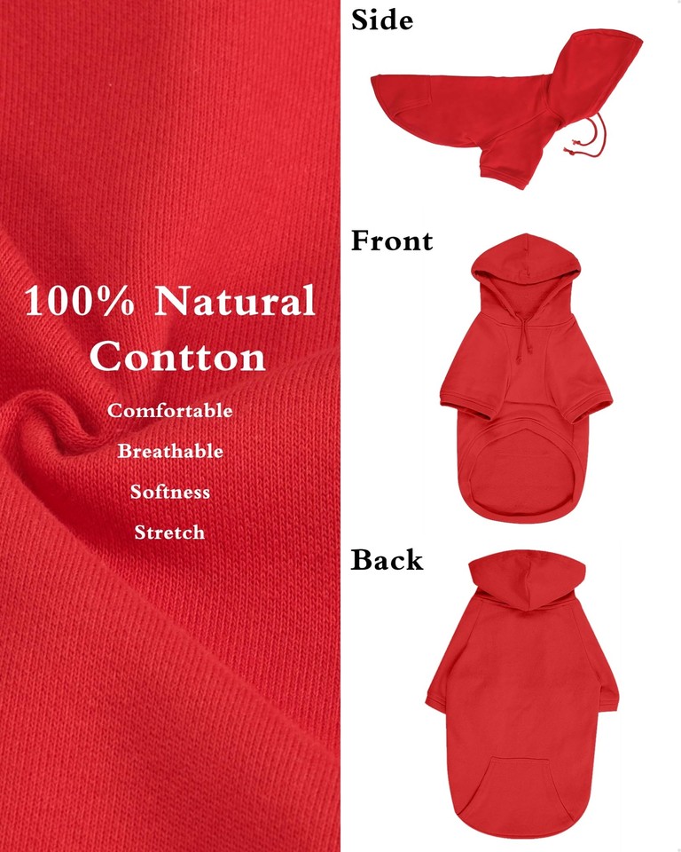 Small Dog Hoodies for Dogs Girl Boy,Pet Clothes Dog Cotton Coat with