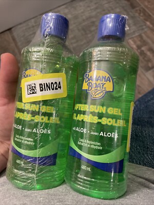 (2) Banana Boat Aloe Vera Soothing After Sun Gel 16 oz Each Brand New