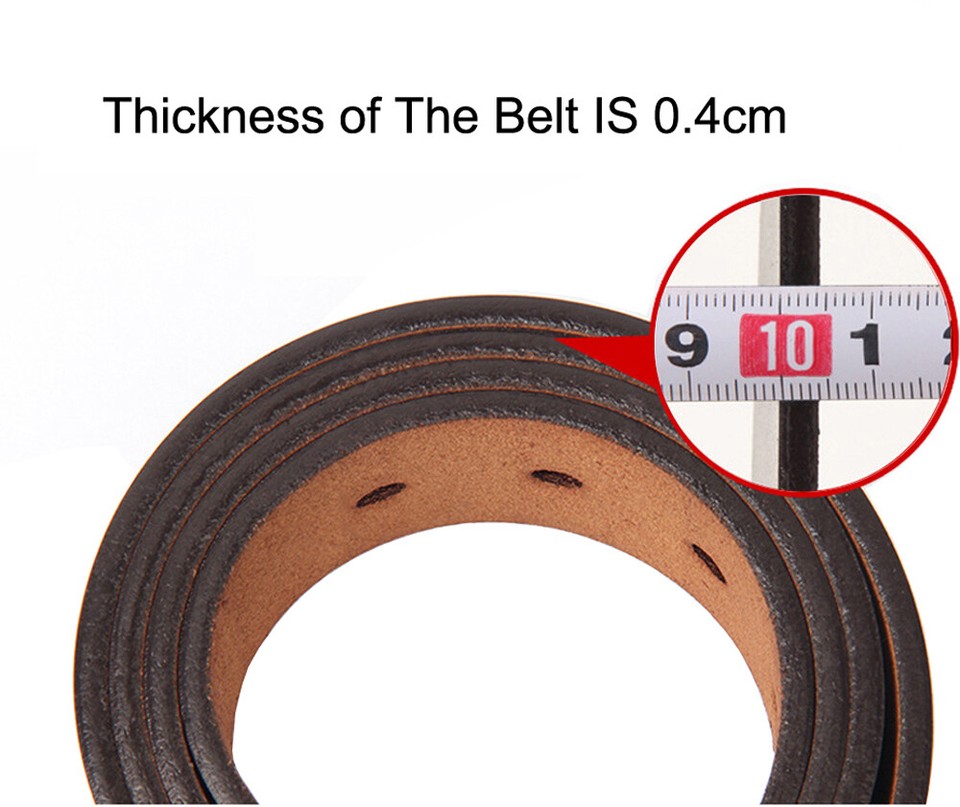Big Tall Waist Size 28-60 Casual Mens Belts For Jeans 100% Real Leather Belts - Foto 8