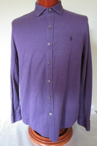 Button Spread Collar Knit Dress Shirt 