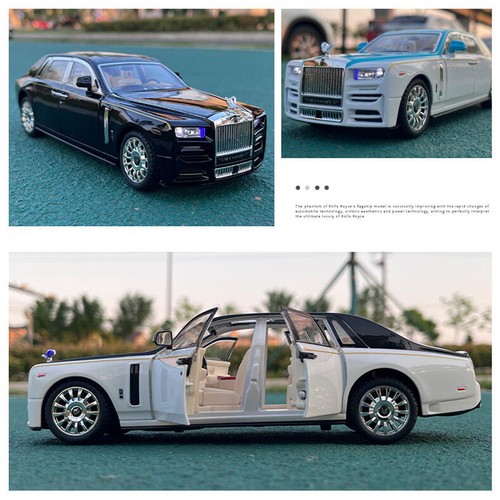1:22 Rolls Royce Phantom Alloy Car Model Diecast & Toy Vehicles Metal Gift Kids - Picture 12 of 28