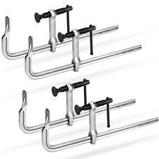 SHALL 4-PC Bar Clamps Set, 12-Inch Drop Forged Steel Bar Clamps, Max 450Lbs UK