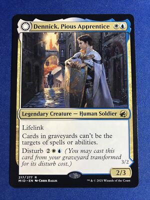 Dennick, Pious Apprentice x1 MTG Innistrad Midnight Hunt  IN HAND SHIPS NOW!