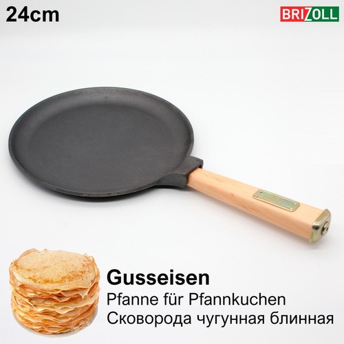 24CM PFANNE PFANNKUCHEN GUSSEISEN ALLE HERDARTEN СКОВОРОДА БЛИНЫ ЧУГУН КАЧЕСТВО - 第 1/5 張圖片