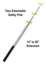Tess Safety Pole – Extendable Tester for Smoke Detectors & Exit Signs,Home or Wk