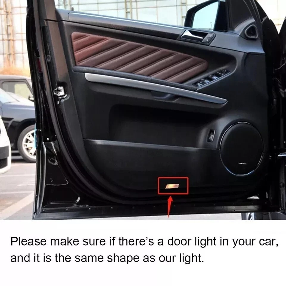 2Pcs No-Fade Ghost Shadow Door Courtesy Lights For Mercedes Benz GL ML R Class - Изображение 2 из 4