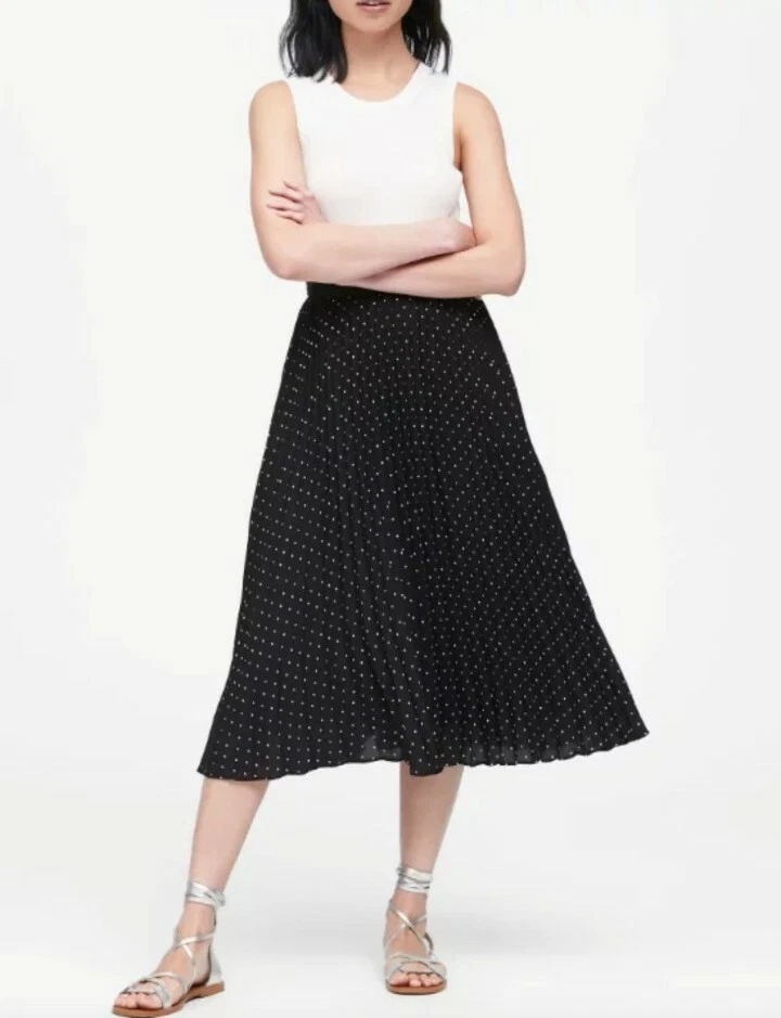 Pleated midi skirt banana republic cheap